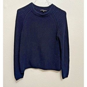 Quince Navy Blue Crew Neck Sweater